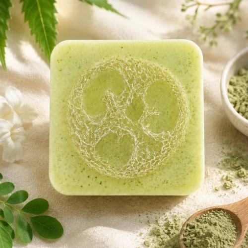 green loofah soap 5