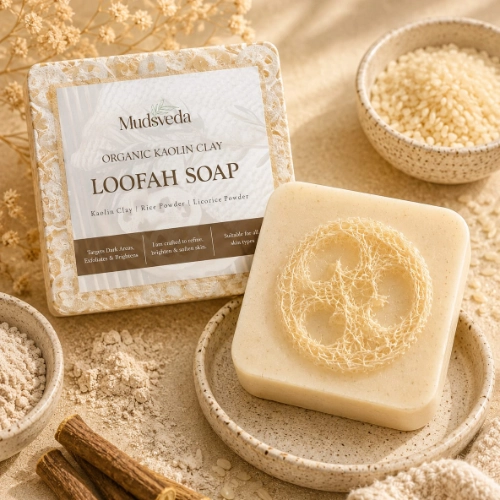 kaolinclay loofah soap