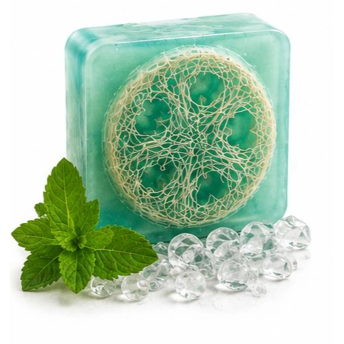 menthol loofah soap