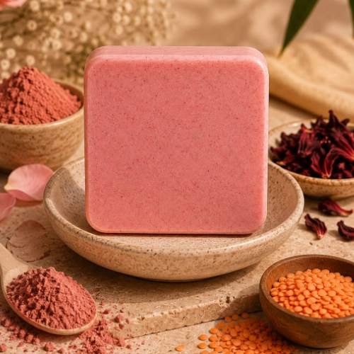 pink loofah soap 2